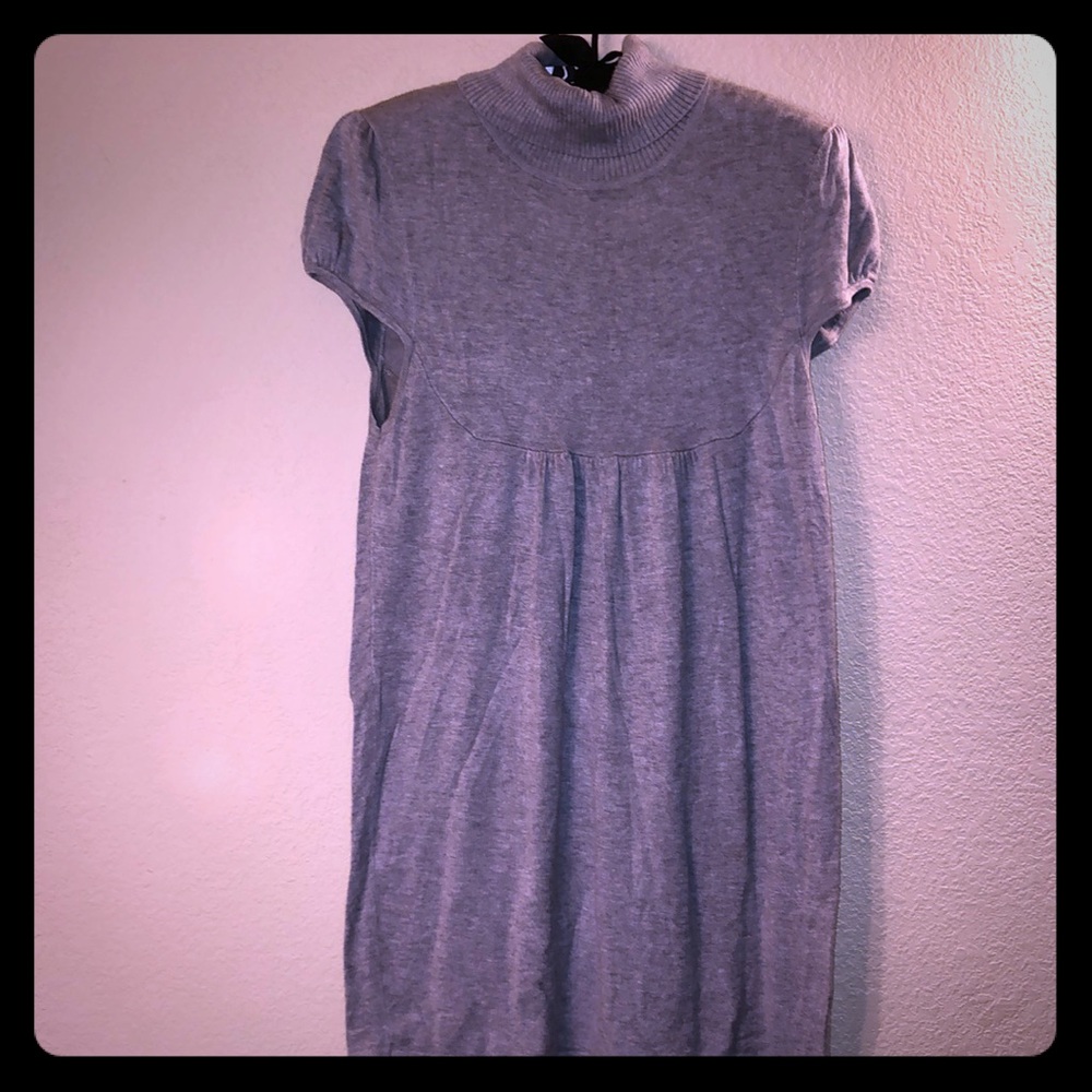 American Rag Gray Mini turtleneck sweater dress